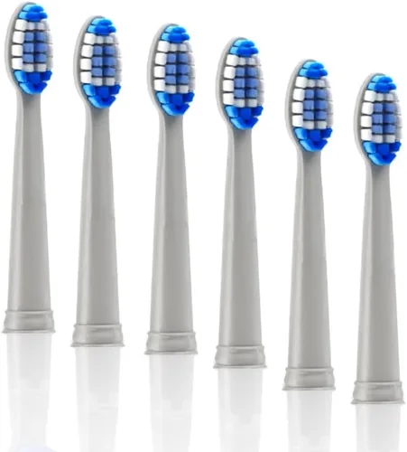 Vista 9 de Paquete de 4 cabezales de cepillo de dientes de repuesto Pop Sonic - Compatible con Go Plus - Cabezal de cepillo de dientes con cerdas de nailon