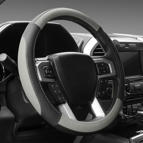 Vista 22 de SEG Direct Funda para volante de automóvil, tamaño mediano estándar de 14 1/2-15 pulgadas, embalaje no plegable, resistente, antideslizante, cuero