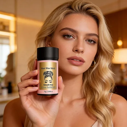 Vista 3 de Barra de cera para el cabello, barra de cera para el cabello, sin especias, fácil de absorber (paquete de 1)