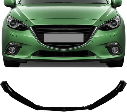 Vista 16 de SCITOO Alerón de borde de parachoques delantero mate negro para Ford Focus ST años 2013-2014 - Spoiler frontal de polipropileno