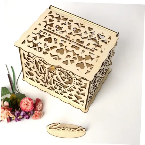 Vista 6 de USHOBE 3pcs Box Wedding Money Holder Alcancias De Dinero para Adultos Decorative Gift Container Piggy Bank for Adults Adult Piggy Bank Cajas De