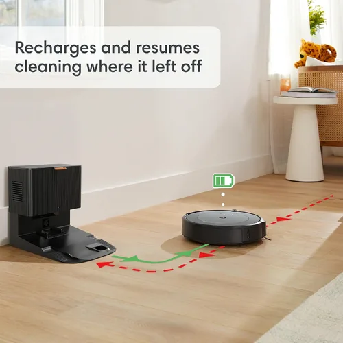 Vista 11 de iRobot Roomba Combo i3+ (3574) Robot aspirador y trapeador – Auto-vaciado hasta 60 días, limpieza por habitación con mapeo inteligente, cepillos