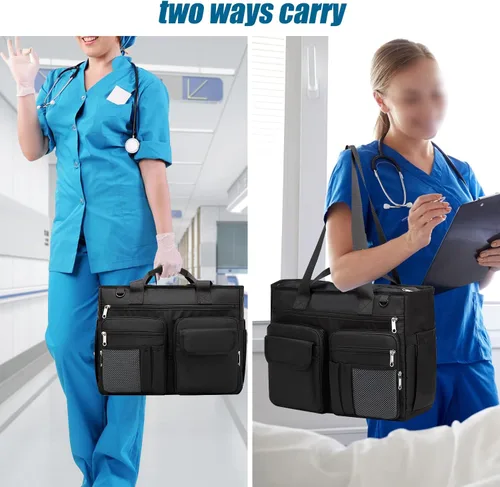 Vista 2 de Gatycallaty Mochila de enfermería Bolsas de enfermería para enfermeras Trabajo Médico Hogar Salud Bolsa de viaje