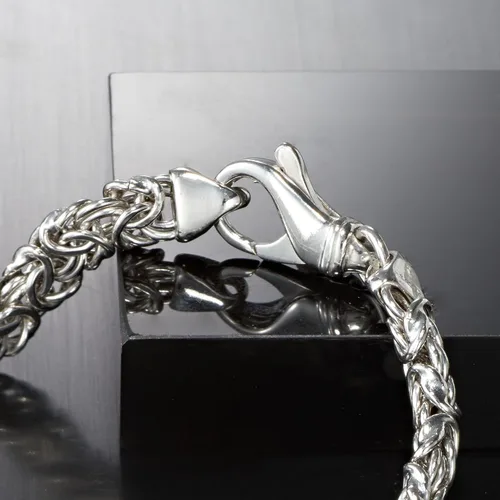 Vista 5 de Ross-Simons Sterling Silver Small Byzantine Bracelet