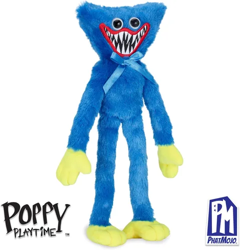 Vista 2 de Poppy Playtime - Peluche Scary Huggy Wuggy (felpa mediana de 14 pulgadas, serie 1) [Producto oficial]
