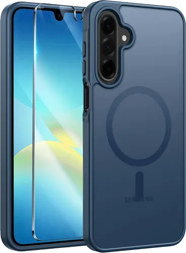 Vista 213 de FNTCASE - Funda para iPhone 16 Pro: magnética, mate, translúcida, de grado militar, protectora contra caídas, resistente, fina, duradera y a prueba