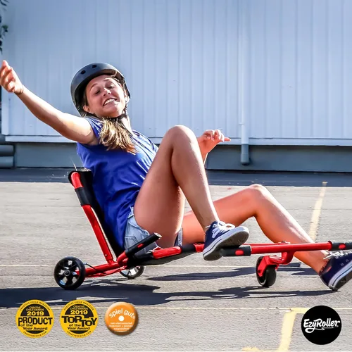 Vista 6 de EzyRoller Nuevo Pro-X Juguete Montable para Niños y Adultos - Rojo Juguete de equitación galardonado para exteriores e interiores para niños