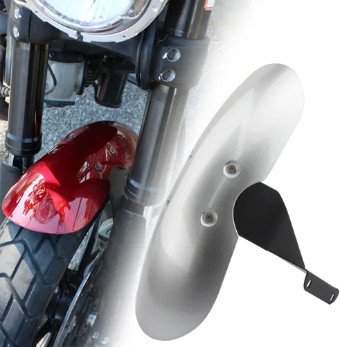 Vista 4 de Protector de guardabarros delantero de motocicleta para Ducati Scrambler 800/Cafe Racer/Classic/Full Throttle/Icon/Italia Independent/Flat Track
