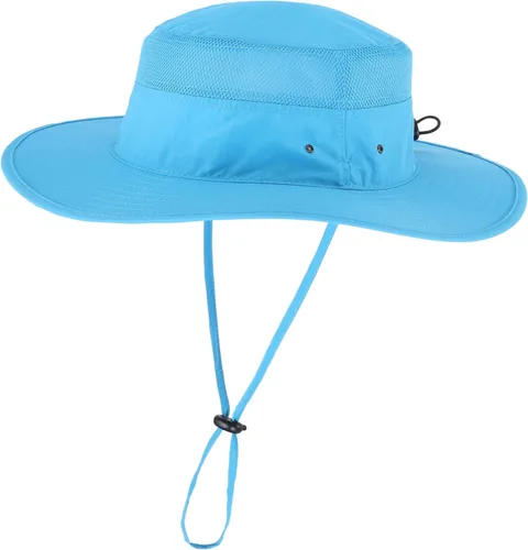 Vista 10 de Home Prefer Sombrero de sol UPF 50+ para hombre, ala ancha, protección UV, sombrero para hombre y mujer, playa, safari, jardinería, golf, pesca