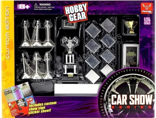 Vista 3 de Juego de accesorios ganadores de trofeos para autos modelo 1/24 de Phoenix Toys