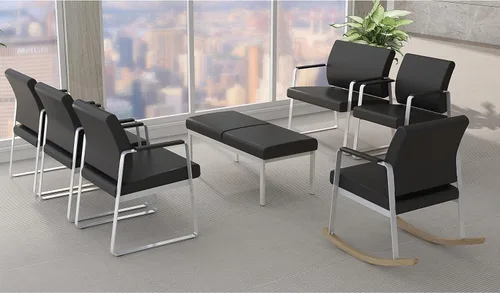 Vista 2 de Lorell Asientos sanitarios Silla bariátrica para invitados
