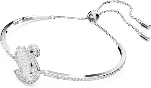 Vista 2 de Swarovski Iconic Swan Crystal Necklace, Earrings, Bracelet Jewelry Collection, Clear Crystals on a Rhodium Tone Finish