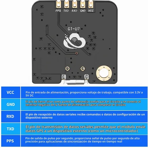 Vista 6 de GT-U7 Módulo GPS Navegación Satélite Posicionamiento Receptor GPS 2pcs