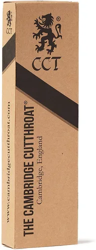 Vista 8 de The Cambridge Cutthroat Cut Throat Razor Kit Missanda Hardwood & Stainless Steel Professional Barber Razor, Premium Single Blade Straight Edge