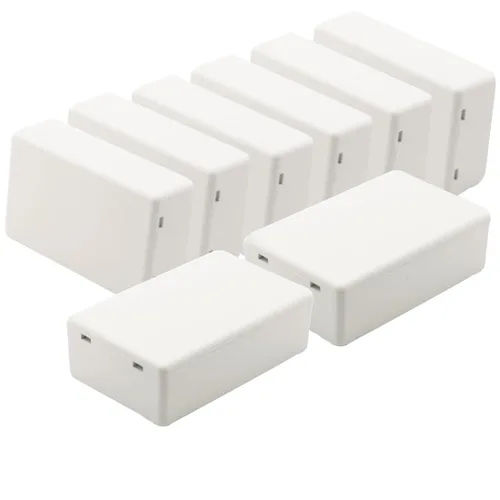 Vista 15 de Zulkit 12 cajas de proyecto de plástico ABS para proyectos eléctricos, caja de conexiones pequeña, color blanco, 2.17 x 1.28 x 0.79 pulgadas