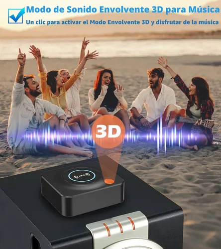Vista 5 de Receptor Bluetooth para estéreo de casa, adaptador AUX RCA a Bluetooth para altavoces antiguos, receptor de audio inalámbrico NFC para sistema