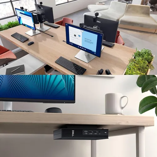 Vista 5 de Dell Pro Micro Plus (MFF OptiPlex 7020 Plus de próxima generación), Intel 20-Core Ultra 7 265, mini escritorio empresarial, QBM1250, 3x DP, memoria