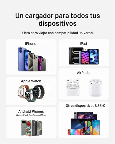 Vista 6 de Belkin Bloque de carga USB C de 20 W, carga rápida, Apple iPhone 17, Air, Pro, Pro Max, iPad, AirPods, Apple Watch, Samsung Galaxy S25, Nintendo