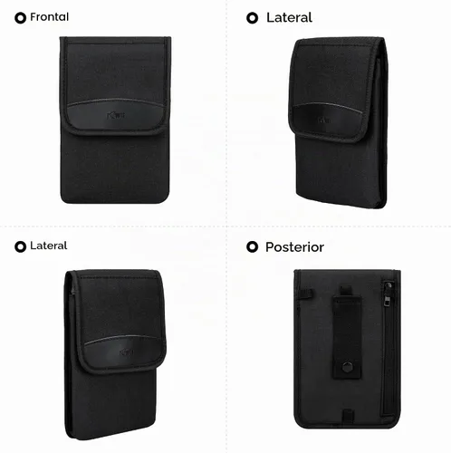 Vista 2 de KIWIFOTOS Travel Neck Phone Holster Pouch for 18 17 16 15 Pro Max S26 S25