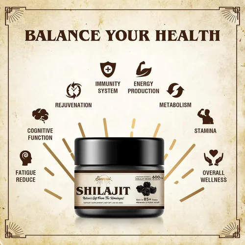 Vista 4 de Shilajit Puro del Himalaya Orgánico Resina de Shilajit - 600mg de Potencia Máxima Resina de Shilajit Natural Orgánica con 85+ Minerales Traza