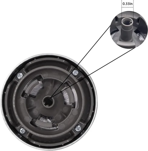Vista 6 de DC97-18058C Perilla de control de electrodomésticos de lavandería se adapta a Samsung Lavadora/secadora Modelo de repuesto