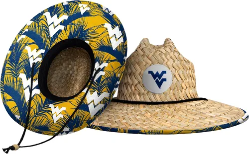 Vista 75 de FOCO - Sombrero de paja con logotipo de equipo universitario de NCAA y estampado floral para hombre