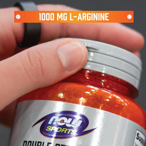 Vista 4 de Now Foods Sports Nutrition, L-Arginina Doble Fuerza 1000 mg, Precursor de Óxido Nítrico, Aminoácidos, 60 Tabletas