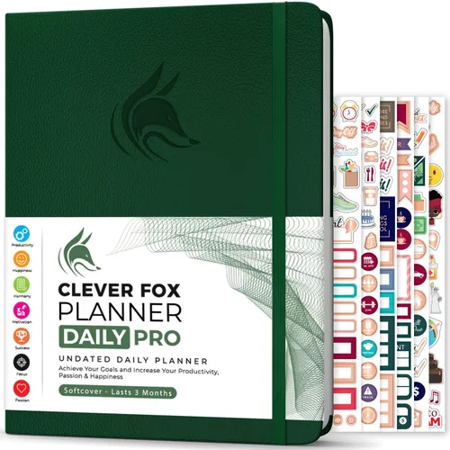 Vista 16 de Clever Fox Planner Daily PRO - Planificador diario y agenda de 8.5 x 11 pulgadas (tamaño A4) para aumentar la productividad, la gestión del tiempo