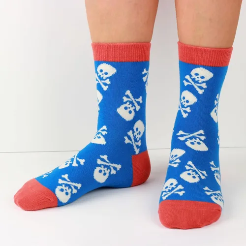 Vista 7 de COTTON DAY Kids Boys Fun Novelty Socks Colorful Pattern Design Shark Scull Robot Dinosaur