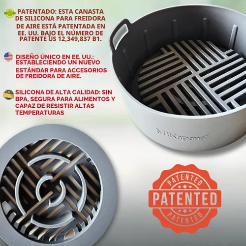Vista 2 de Forros reutilizables para freidora de aire, resistentes para cesta de freidora de aire, accesorios para freidora de aire, forro de silicona de 3 a 5