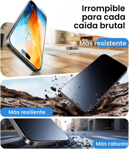 Vista 8 de UltraGlass TOP 9H+ Armor para iPhone 17 Pro Protector de Pantalla [NO.1 Grado Militar A prueba de roturas] Protector de pantalla iPhone 17 Pro