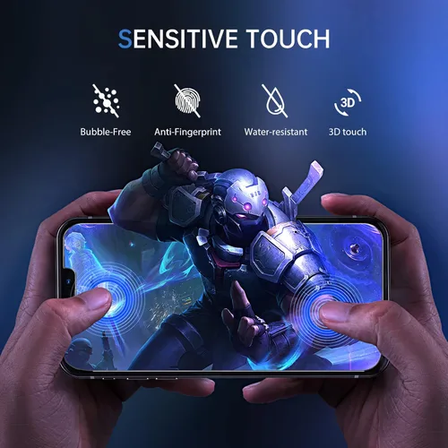 Vista 5 de SYNCWIRE Protector de pantalla de privacidad para iPhone 11 Pro/XS/X/10, [paquete de 2] protector de pantalla anti-espía dureza 9H inastillable