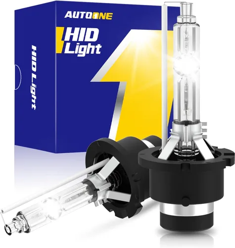 Vista 9 de AUTOONE 2024 Bombilla de faro delantero D1S D1R HID mejorada, 300% más luminosidad, 6000K blanco frío 66144 66140 85140 85415 Bombillas Xenon HID