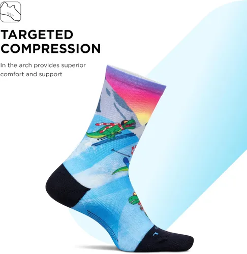 Vista 10 de Feetures Elite Light Cushion Mini Crew Sock - Calcetines deportivos con compresión dirigida