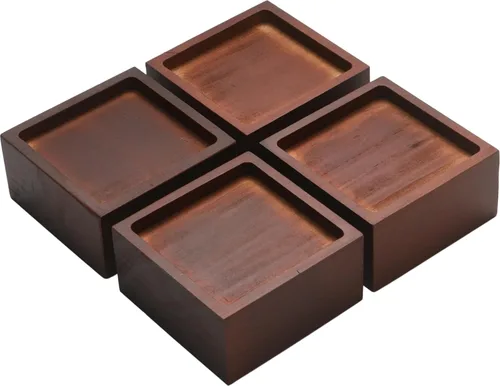 Vista 11 de Elevadores de muebles de cama de madera Lufia de 1 pulgada, elevadores de muebles de madera de pino macizo: mejora la durabilidad, la comodidad