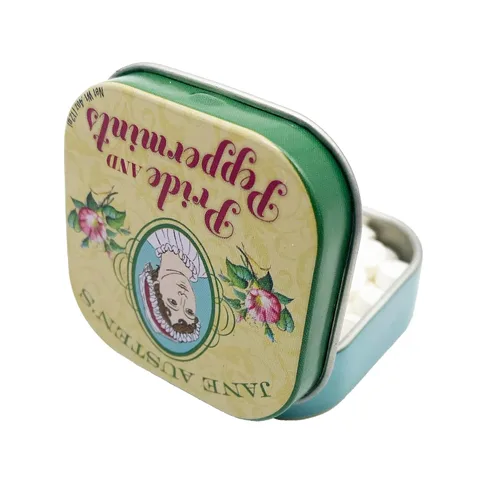 Vista 5 de The Unemployed Philosophers Guild Jane Austen Pride and Peppermints Mentas para el Aliento, 1 Lata, Peso Neto 0.4 oz (12g)