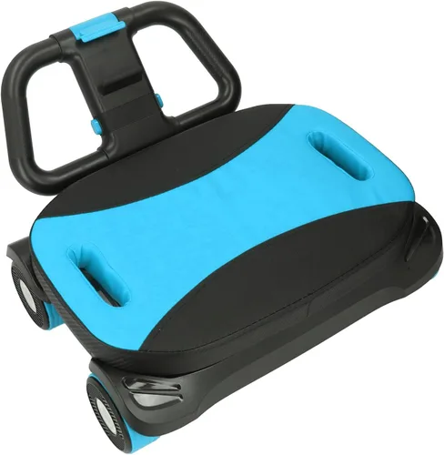 Vista 2 de Rueda de rodillo abdominal compacta, ruedas dobles con soporte para el codo y 2 rodilleras, equipo de entrenamiento de cuerpo completo para el hogar