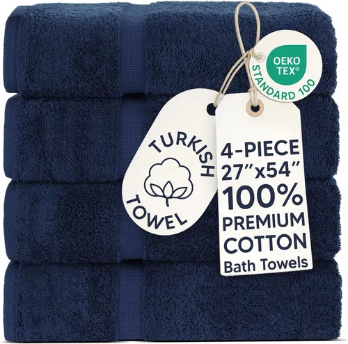 Vista 74 de Chakir Turkish Linens Toallas turcas de alta calidad 100% algodón para baño, toallas de baño grandes de 30 x 60 pulgadas (4 piezas, rosa)