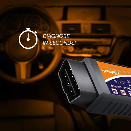 Vista 5 de Lector inalámbrico de códigos OBD2 para autos KOBRA. Herramienta lectora [versión mejorada] se conecta a través de Wifi con cualquier dispositivo