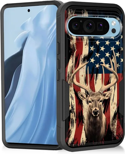 Vista 46 de Funda para Pixel 7a, resistente de doble capa híbrida de policarbonato duro de goma suave a prueba de golpes para Google Pixel 7A 6.1 pulgadas