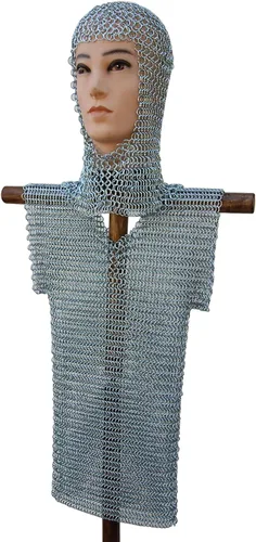 Vista 4 de Armory Replicas Chainmaile Child Knights Handmade Haubergeon Silver, plateado