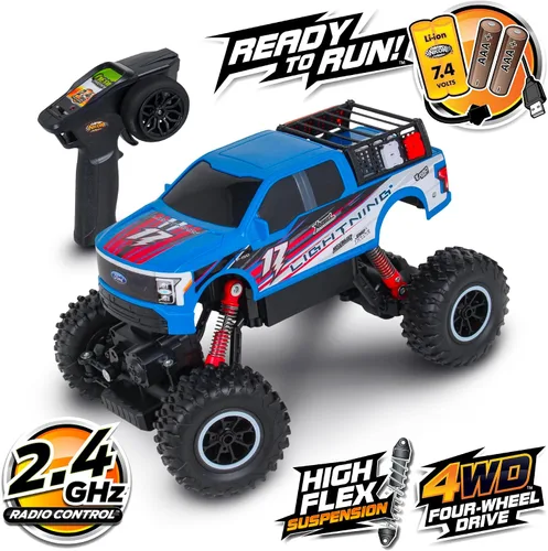 Vista 5 de NKOK Listo para funcionar Mean Machines R/C Rock Crawler Ford F-150 Lightning