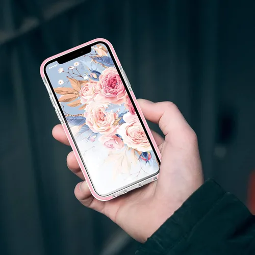 Vista 7 de MATEPROX Carcasa para iPhone 12 Pro e iPhone 12, transparente y delgada, a prueba de golpes y caídas, transparencia de cristal