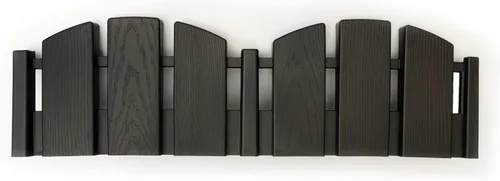 Vista 13 de EasyFlex Borde de Paisaje sin Excavación con Espigas de Anclaje, 11.4 cm de Alto, Valla Decorativa de Aspecto de Madera Adirondack, Kit de 4.57 m