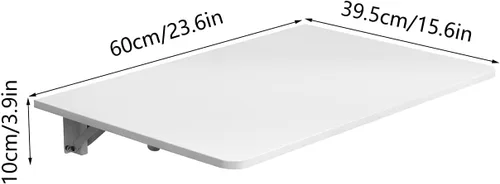 Vista 2 de 4HOMART Yvonne&F.L.A.M. Mesa plegable de hojas colgantes para pared para cocina y comedor, escritorio flotante para computadora para oficina, hogar