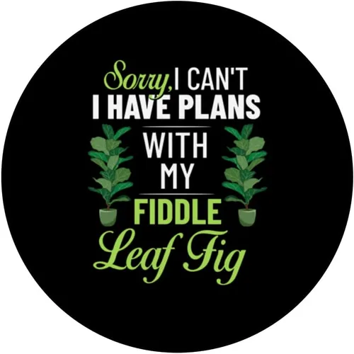 Vista 3 de Fiddle Leaf Fig Ficus Lyrata Care Tree Plant Soil Indoor PopSockets Swappable PopGrip