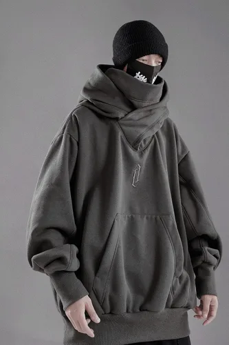 Vista 4 de Niepce Inc Streetwear - Sudadera con capucha de gran tamaño para hombre