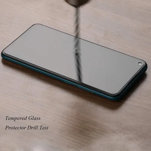 Vista 5 de Ibywind Protector de pantalla para Redmi Note 9, con 2 piezas de vidrio templado, 1 protector de lente de cámara, 1 película de fibra de carbono