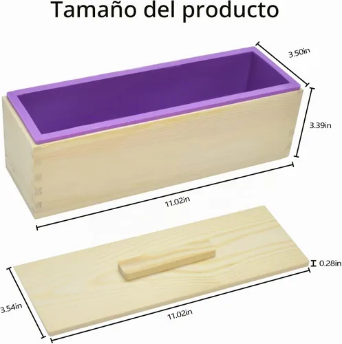 Vista 4 de Artcome Kit de moldes de corte para hacer jabón de pan, 2 moldes