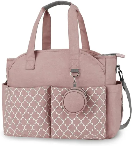 Vista 10 de Bolsa de pañales grande para bebé cambiador para mamá con cambiador